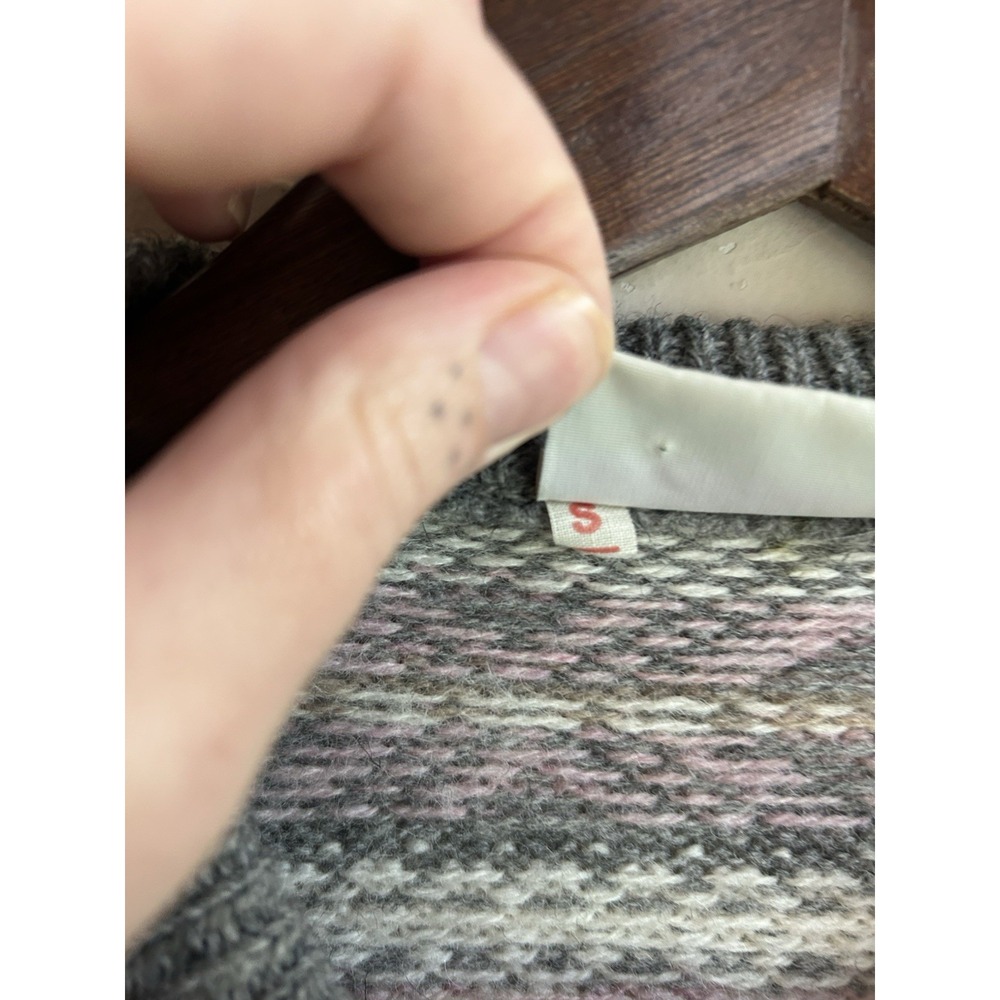 Vintage Maddy Moss Cardigan Sweater Wool Fair Isle Scotland Cottagecore Granny S - Picture 4 of 9